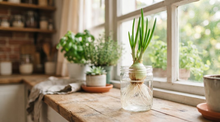 How to Regrow Green Onions from Scraps